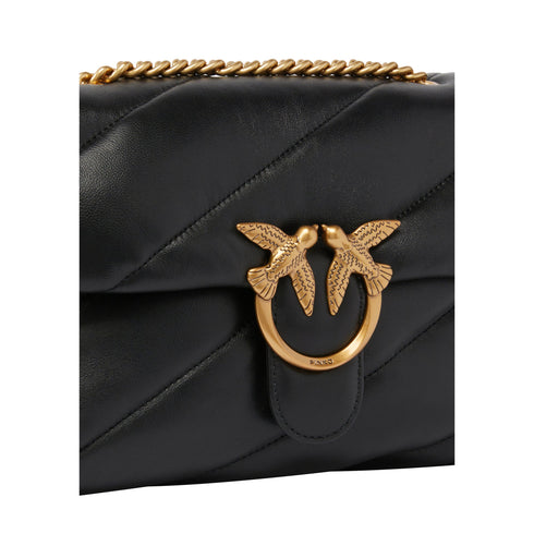 Pinko Borsa a tracolla Borsa Donna Classic Love Puff Nero oro P25 - PINKO 100038A0F2 - Z99Q - UNI - Francavilla Moda